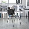 Flash Furniture Rectangular Plastic Height-Adjustable Activity Table With 4 Chairs, 23-1/2″H x 21-7/8″W x 26-5/8″D, Blue 4
