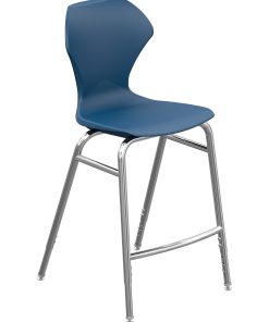 Marco Group™ Apex™ Apex Series Adjustable Stool, Navy/Chrome 2