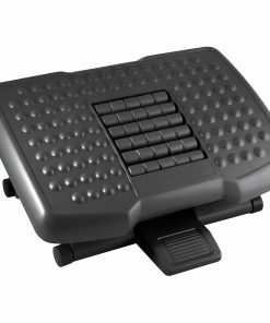 Kantek Premium Ergonomic Footrest, 4″H x 18″W x 13″D, Black 2