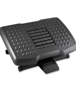 Kantek Premium Ergonomic Footrest, 4"H x 18"W x 13"D, Black
