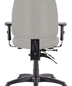 WorkPro® 4X4 498SL Ergonomic Antimicrobial Vinyl Low-Back Multi-Function Task Chair, Gray/Black 2