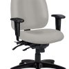 New Ridge Home Goods Julian Faux Leather Counter Stool, Gray/Espresso 3
