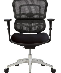WorkPro® Floor Display 12000 Series Ergonomic Mesh/Fabric Mid-Back Office Chair, Black/Black, BIFMA Compliant 2