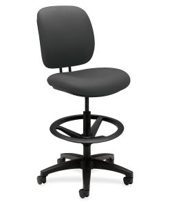 HON® ComforTask Stool, 26-7/8"W x 30"D x 49-7/8"H, Iron Gray