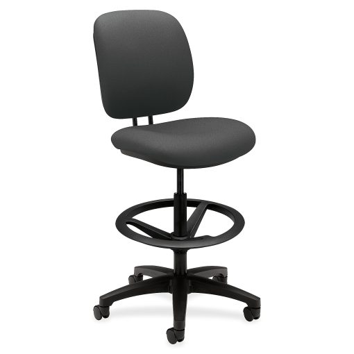 HON® ComforTask Stool, 26-7/8"W x 30"D x 49-7/8"H, Iron Gray