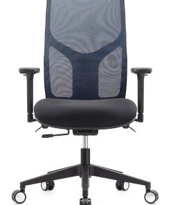 WorkPro® 4000 Series Multifunction Ergonomic Mesh/Fabric High-Back Executive Chair, Blue/Black, BIFMA Compliant 2