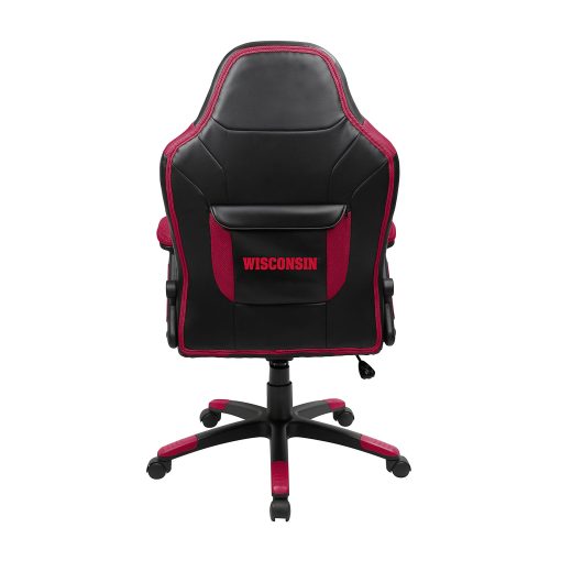 Imperial NCAA Faux Leather Oversized Computer Gaming Chair, University of Wisconsin - Image 2