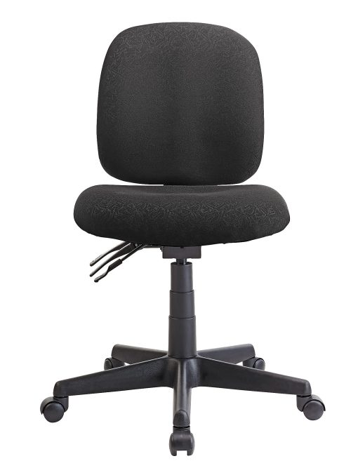 WorkPro® Mobility Multifunction Ergonomic Fabric Task Chair, Black, BIFMA Compliant - Image 2