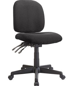WorkPro® Mobility Multifunction Ergonomic Fabric Task Chair, Black, BIFMA Compliant