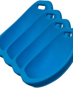 Kore Design™ Scoop Rocker Stackable Chairs, Blue, Set Of 4 Chairs