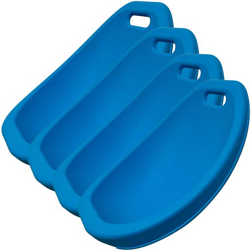 Kore Design™ Scoop Rocker Stackable Chairs, Blue, Set Of 4 Chairs