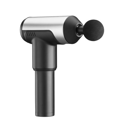 Conair® PowerMaster™ Percussion Cordless Massage Gun, 12”H x 3”W x 8”D, Black/Silver - Image 2