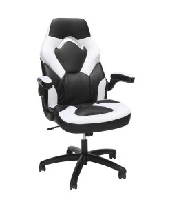 Respawn Racing Style Ergonomic Bonded Leather Computer Gaming Chair, White