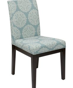 Ave Six Dakota Parsons Chair, Gabrielle Sky/Dark Brown