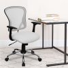 Glamour Home Avak Ergonomic Faux Leather Mid-Back Adjustable Task Chair, Brown 4