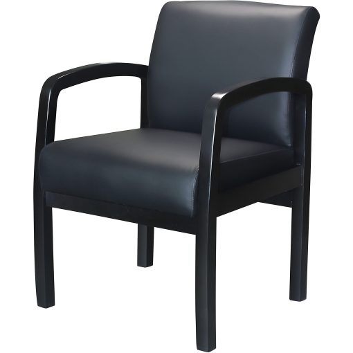 Boss Office Products Guest Chair with Antimicrobial Protection Black - Image 2