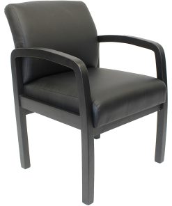 Boss Office Products Guest Chair with Antimicrobial Protection Black
