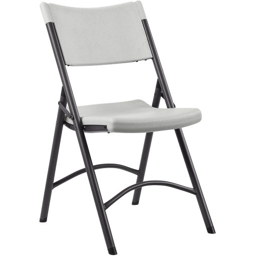 Lorell® Blow Molded Folding Chairs, Platinum, Pack Of 4 - Image 2