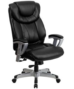 Flash Furniture Hercules Big & Tall LeatherSoft™ Faux Leather Swivel Office Chair With Adjustable Arms, Black 2
