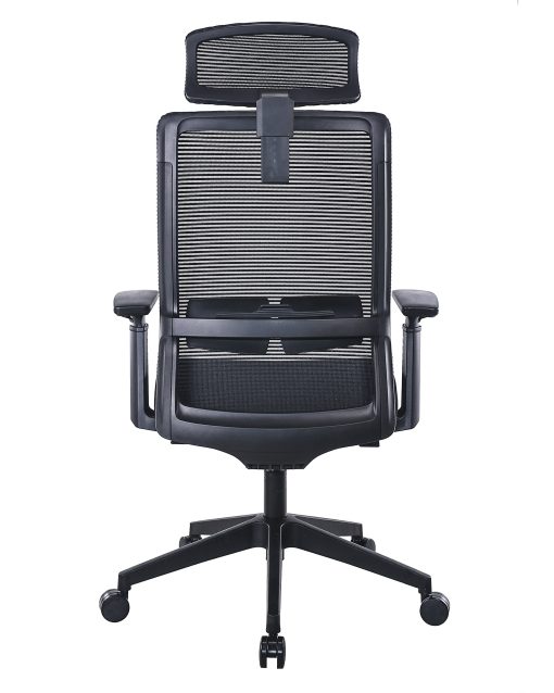 Boss Office Products Mesh High-Back Task Chair With Headrest, Black - Image 2