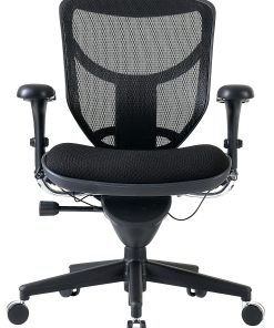 WorkPro® Quantum 9000 Series Ergonomic Mesh/Premium Fabric Mid-Back Office Chair, Black/Black, BIFMA Compliant 2