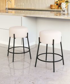 Zuo Blanche Counter-Height Stools, Ivory, Set Of 2 Stools 2