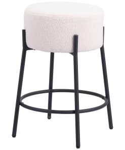 Zuo Blanche Counter-Height Stools, Ivory, Set Of 2 Stools