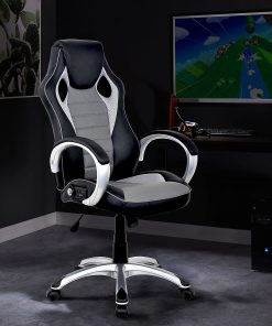 Ace X Rocker Classic Sound Office Chair, Black/Gray 2