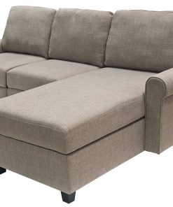 Serta® Copenhagen Reclining Sectional With Storage Chaise, Right, Warm Oatmeal/Espresso 2