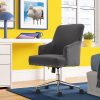 Office Star Lucia Fabric Swivel Accent Chair, Linen 3