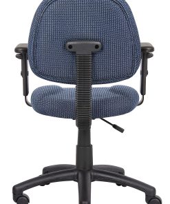 Boss Office Products Posture Mid-Back Task Chair, Black/Blue 2