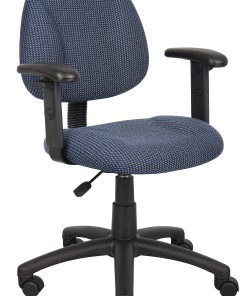 Boss Office Products Posture Mid-Back Task Chair, Black/Blue