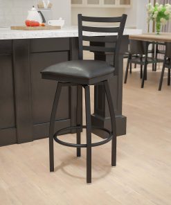 Flash Furniture Swivel Bar Stool, Black
