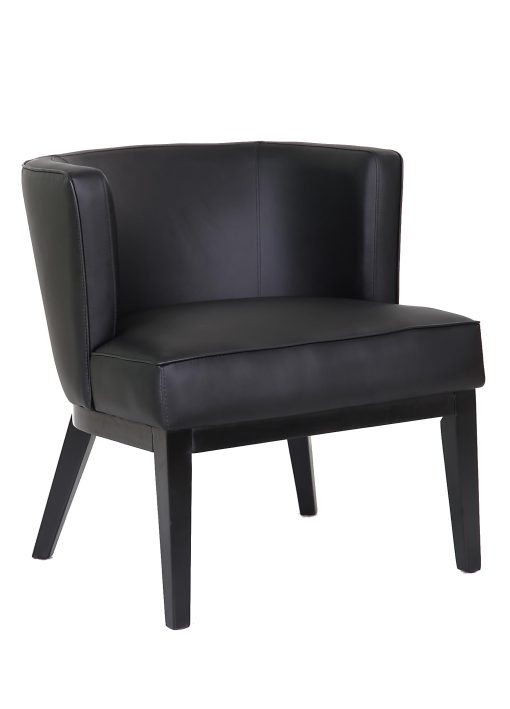 Boss Office Products Ava Accent Chair, Black
