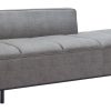 Zuo Faux Leather Confection Sofa, 26-7/16”H x 24-1/4”W x 37”D, Gray