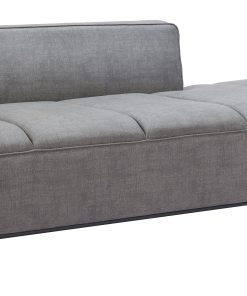 Zuo Faux Leather Confection Sofa, 26-7/16”H x 24-1/4”W x 37”D, Gray