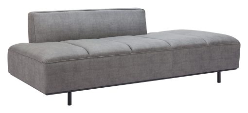 Zuo Faux Leather Confection Sofa, 26-7/16”H x 24-1/4”W x 37”D, Gray