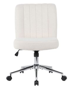 Boss Office Products Boucle Fabric Mid-Back Task Chair, Cream 2