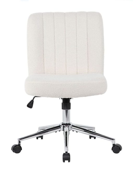 Boss Office Products Boucle Fabric Mid-Back Task Chair, Cream - Image 2