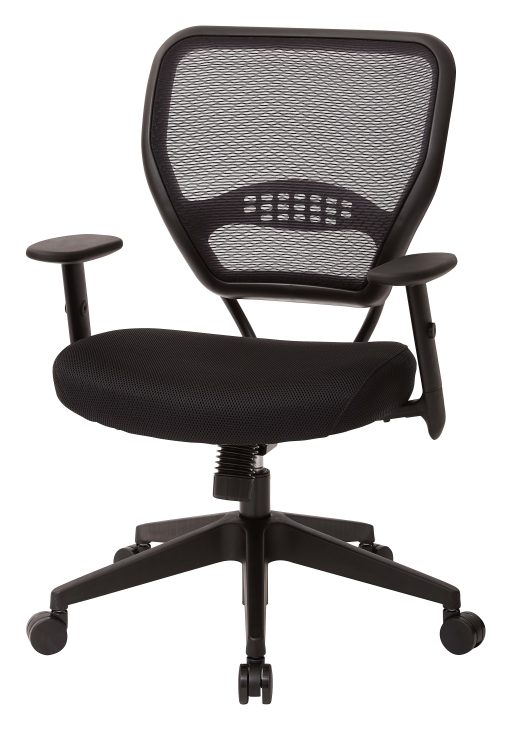 Office Star™ Professional Air Grid® Mid-Back Mesh Chair, Black - Image 2
