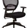 Flash Furniture Mesh Mid-Back Swivel Task Chair With Flip-Up Arms, Black 3