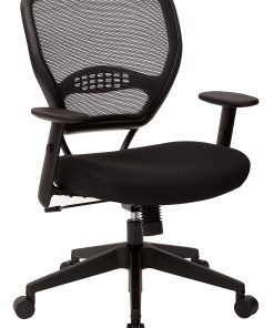 Office Star™ Professional Air Grid® Mid-Back Mesh Chair, Black