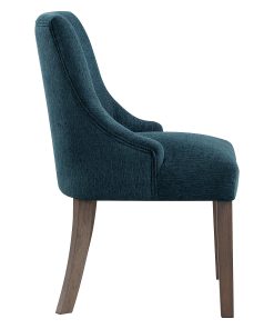 Office Star Leona Fabric Dining Accent Chairs, Blue, Set Of 2 Chairs 2