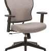 Office Star™ Space Seating 213 Series Deluxe Fabric 2-To-1 Mechanical Height-Adjustable Mid-Back Chair, Latte