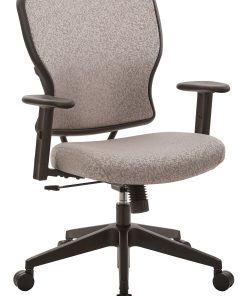 Office Star™ Space Seating 213 Series Deluxe Fabric 2-To-1 Mechanical Height-Adjustable Mid-Back Chair, Latte