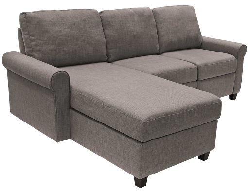 Serta® Copenhagen Reclining Sectional With Storage Chaise, Left, Gray/Espresso - Image 2