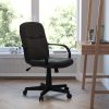 LumiSource Lombardi Bar Stool, Black/Walnut 4