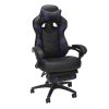 Flash Furniture Fabric Drafting Chair with Adjustable Arms (Cylinders: 22.5”-27”H or 26”-30.5”H), Navy/Black 3