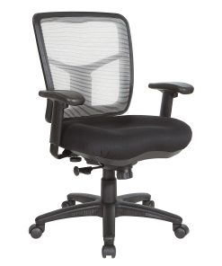 Office Star™ Pro-Line II® Air Mist Ergonomic Mesh Mid-Back Manager Chair, White