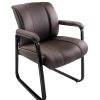 Realspace® Bellanca Guest Chair, Brown/Black, BIFMA Compliant